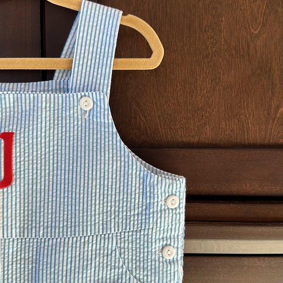 Set of 3 Mondayβs Child Rompers - size 4T ideal for summer - with initial βJβ. - Picture 6 of 17